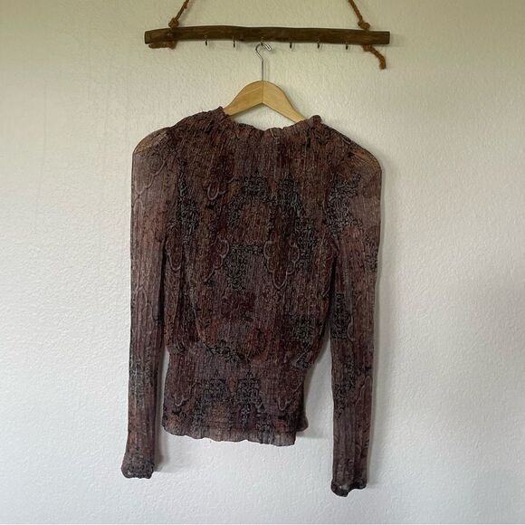 Printed long sleeve blouse - Picture 8 of 9